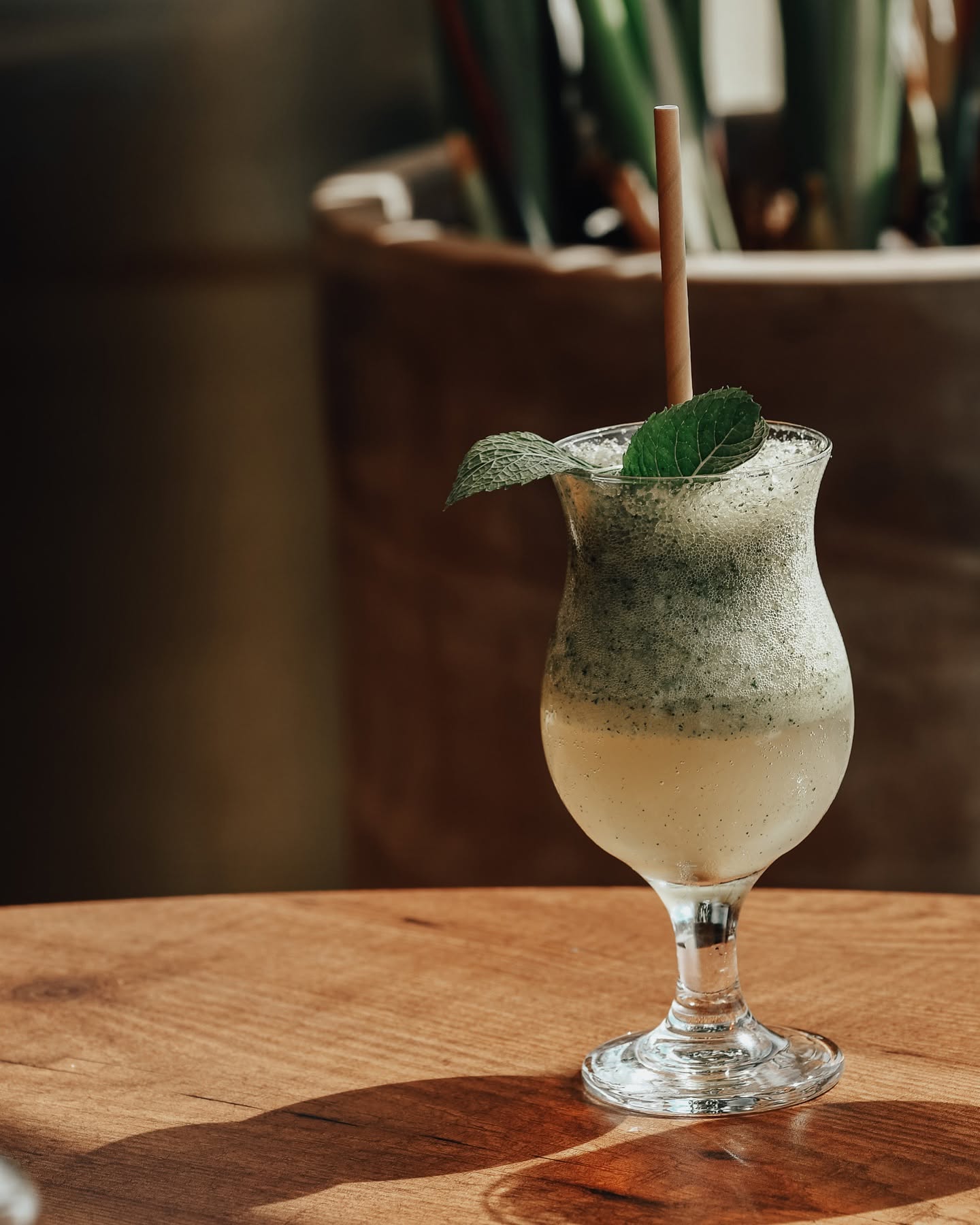 Cocktail glacé à la menthe
