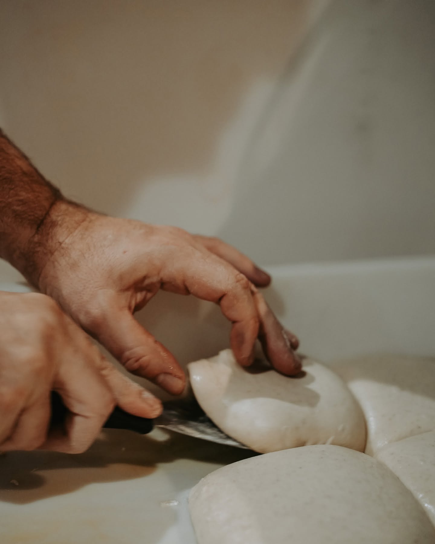 Préparation de la pâte à pizza