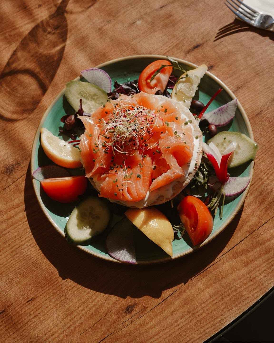 Saumon fumé et fromage frais